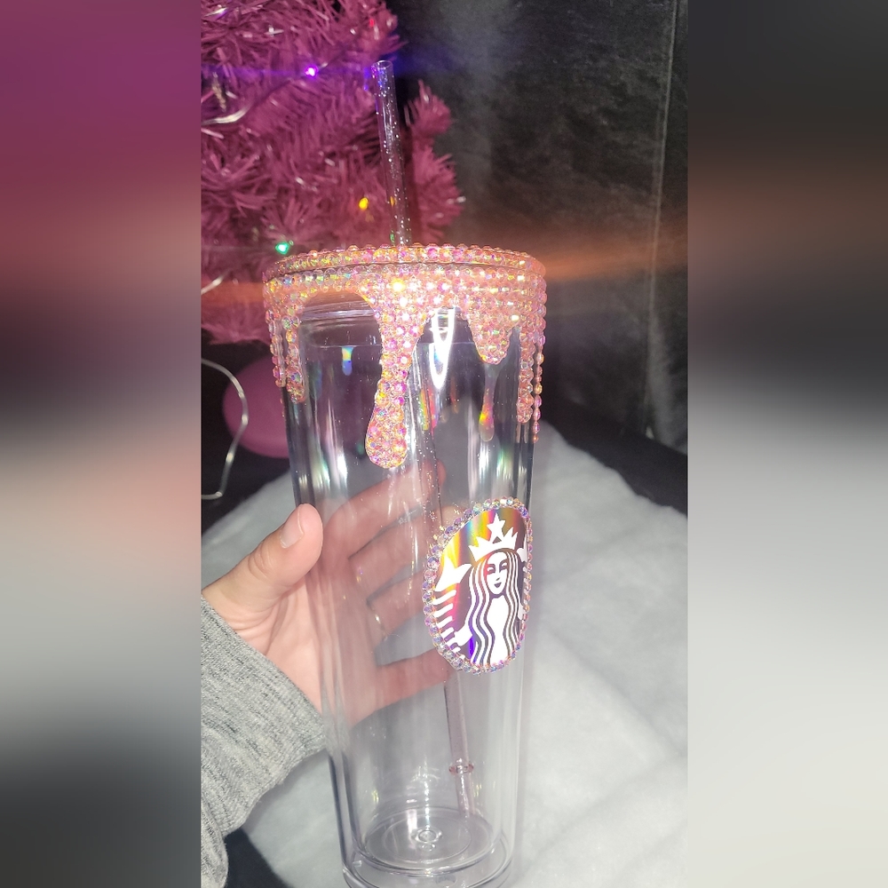 Drip Rhinestone Tumbler - Picture 2 of 5
